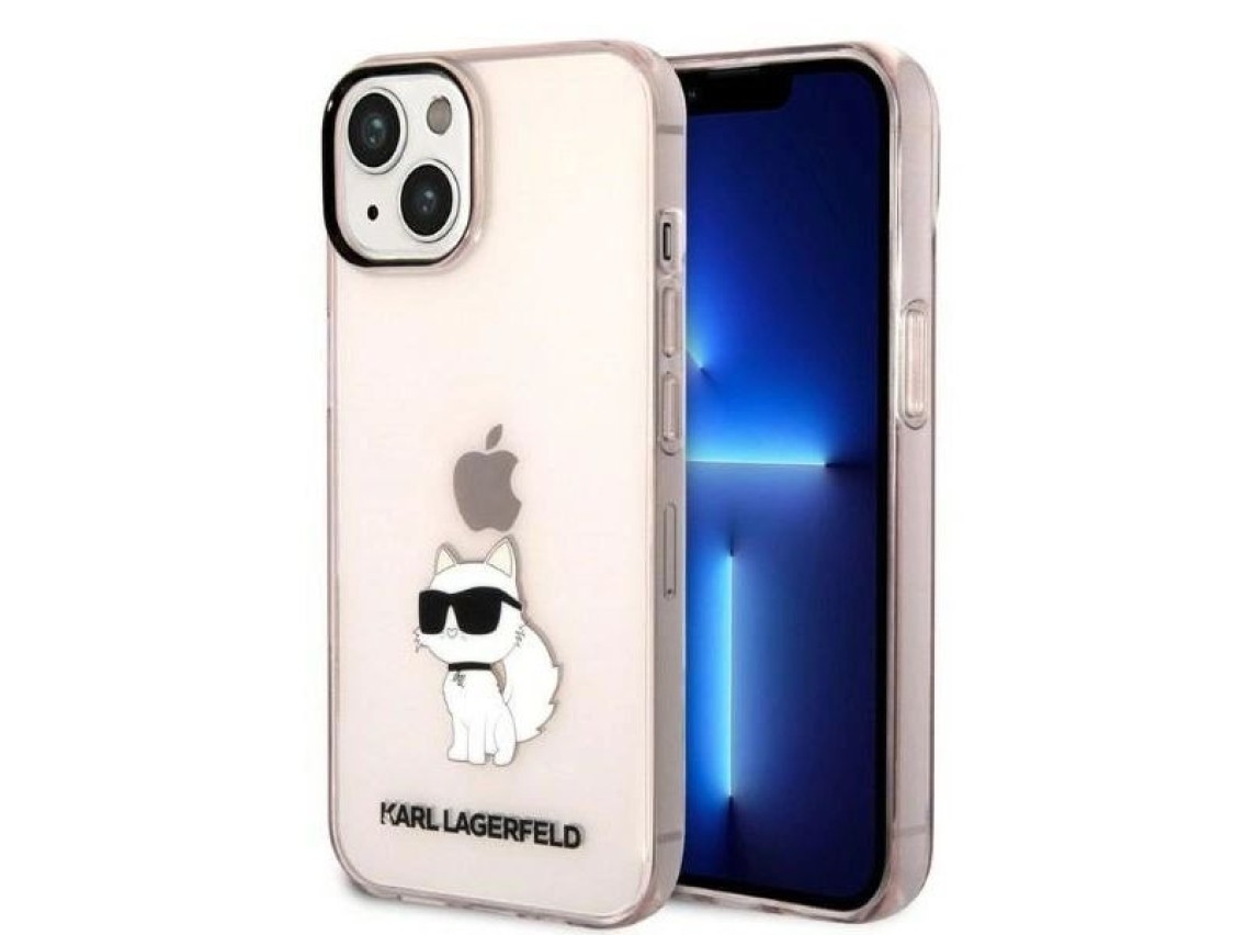 Karl Lagerfeld KLHCP14MHNCHTCP iPhone 14 Plus 6.7" pink/pink hardcase Ikonik Choupette