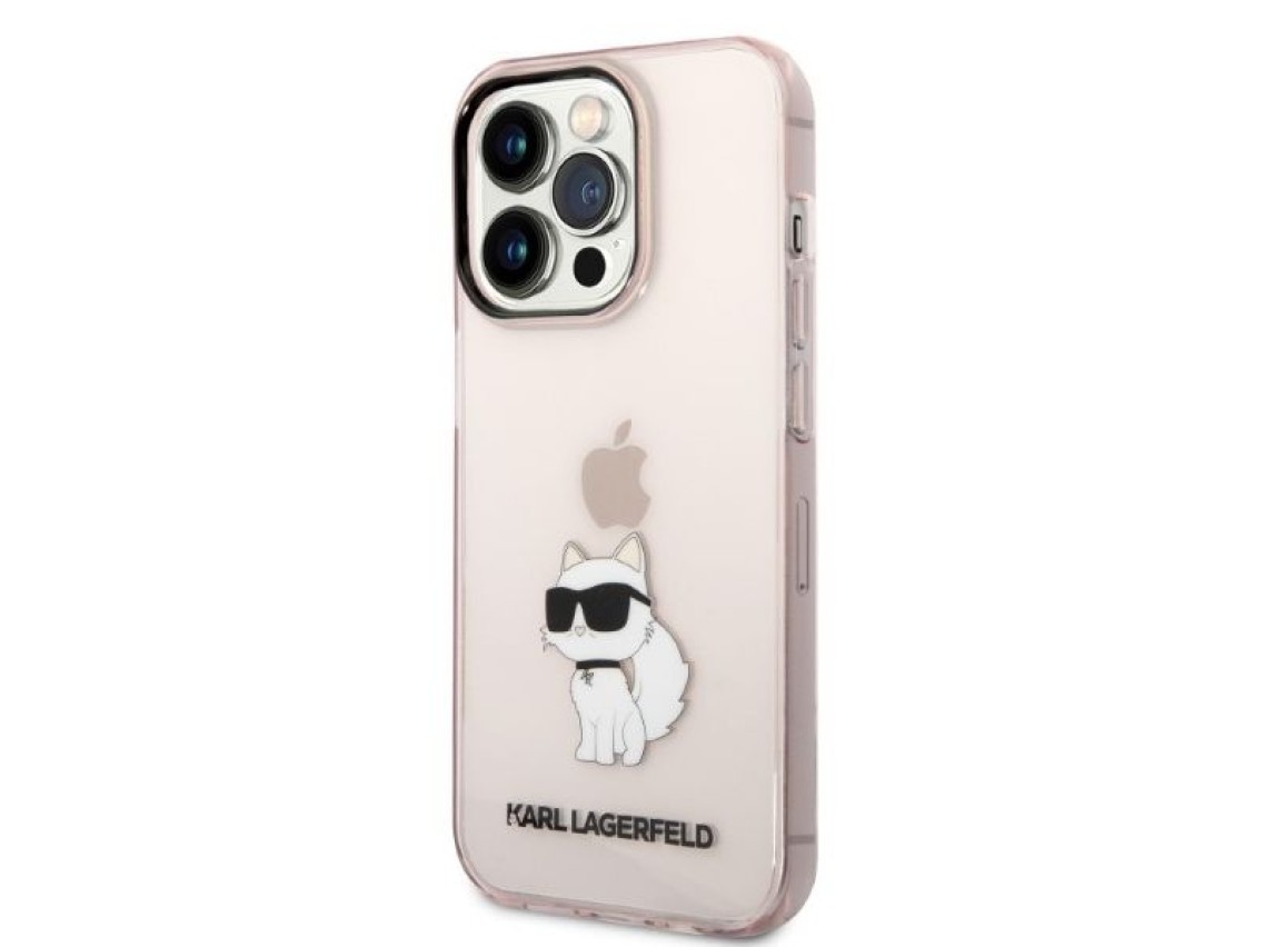 Karl Lagerfeld KLHCP14LHNCHTCP iPhone 14 Pro 6.1" pink/pink hardcase Ikonik Choupette