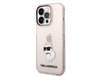 Karl Lagerfeld KLHCP14LHNCHTCP iPhone 14 Pro 6.1" pink/pink hardcase Ikonik Choupette Karl Lagerfeld KLHCP14LHNCHTCP iPhone 14 Pro 6.1" pink/pink hardcase Ikonik Choupette