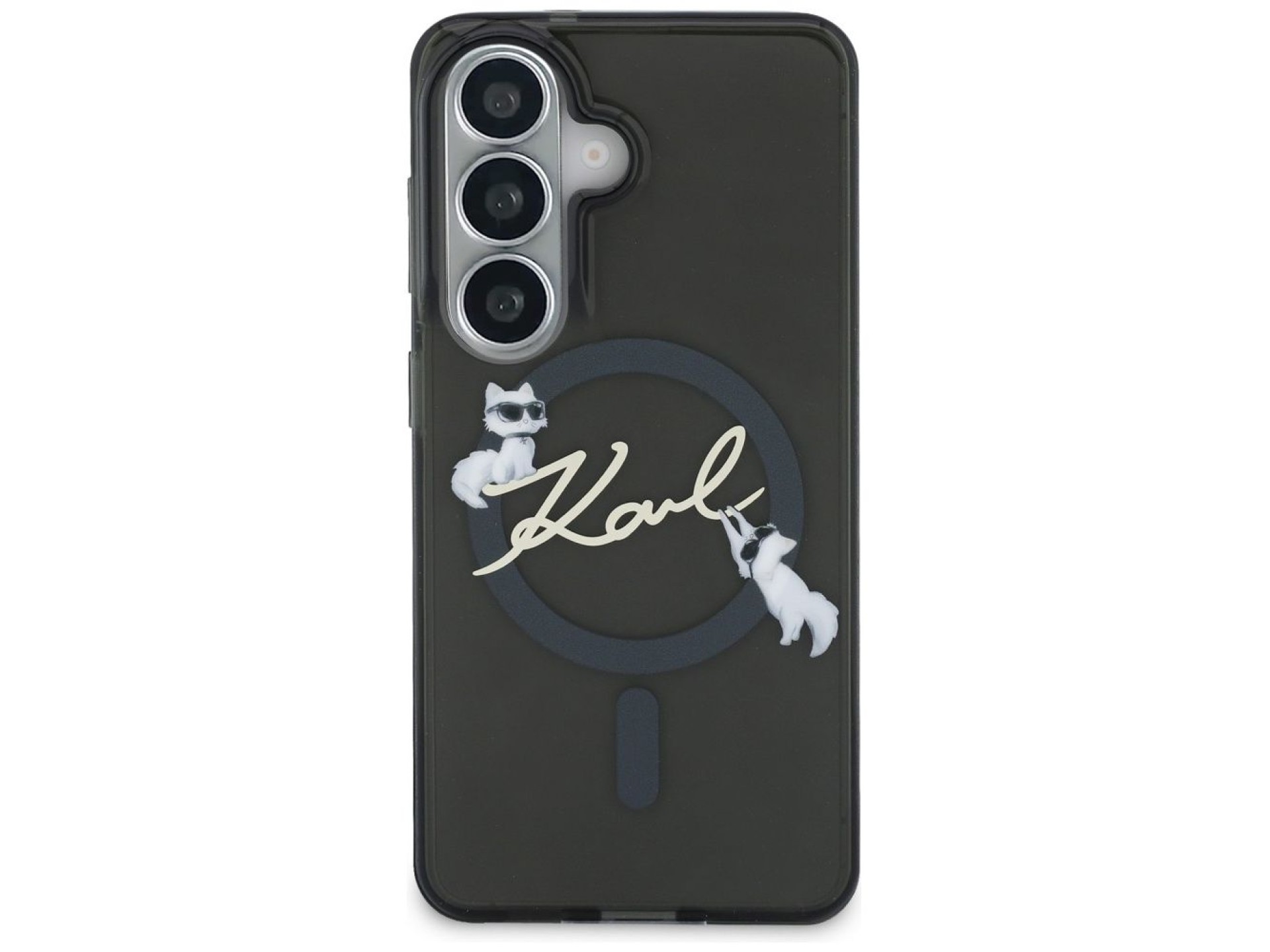 Funda Karl Lagerfeld IML KC Script MagSafe para Samsung Galaxy S26 Plus - Negra