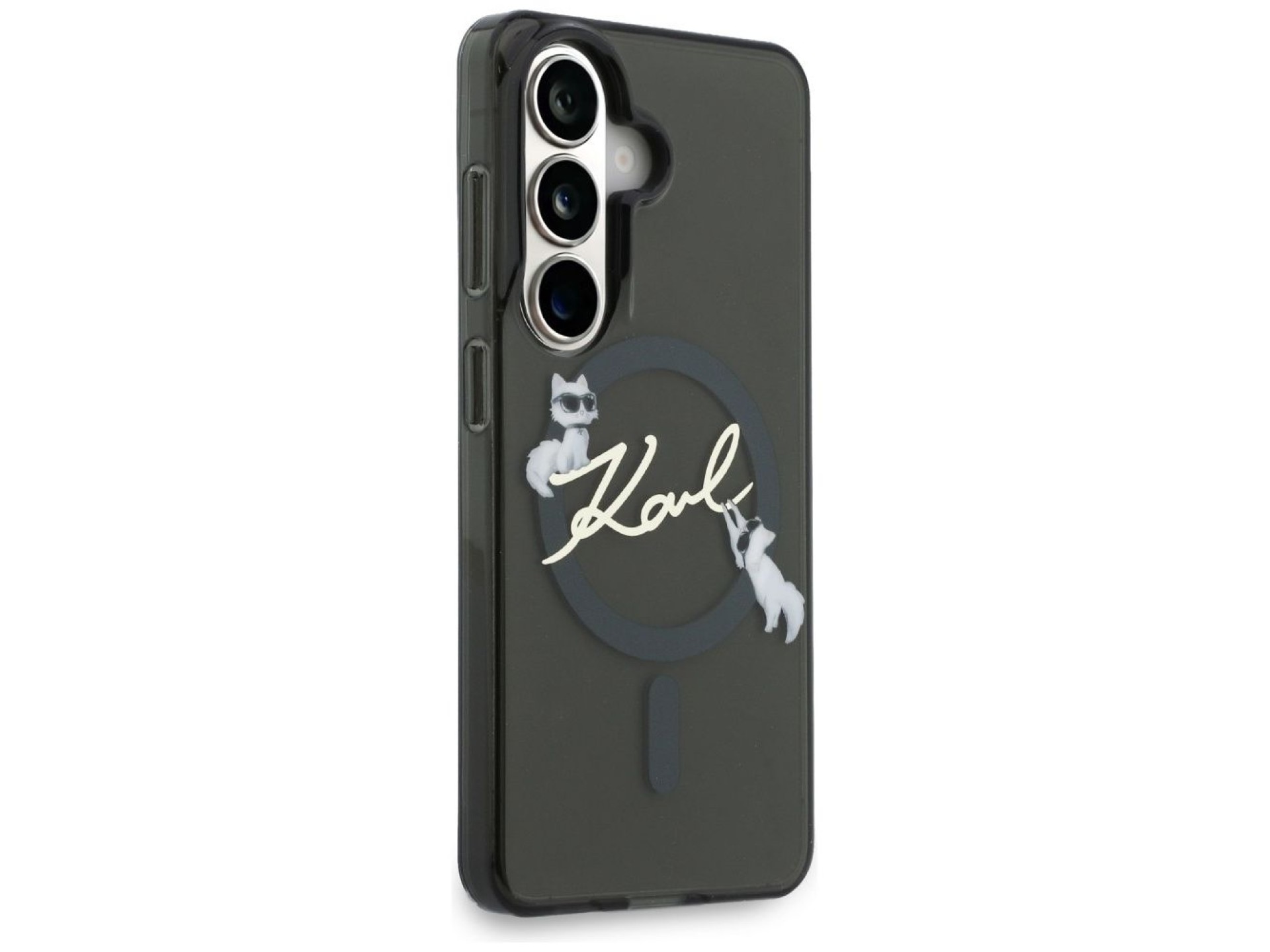 Funda Karl Lagerfeld IML KC Script MagSafe para Samsung Galaxy S26 Plus - Negra