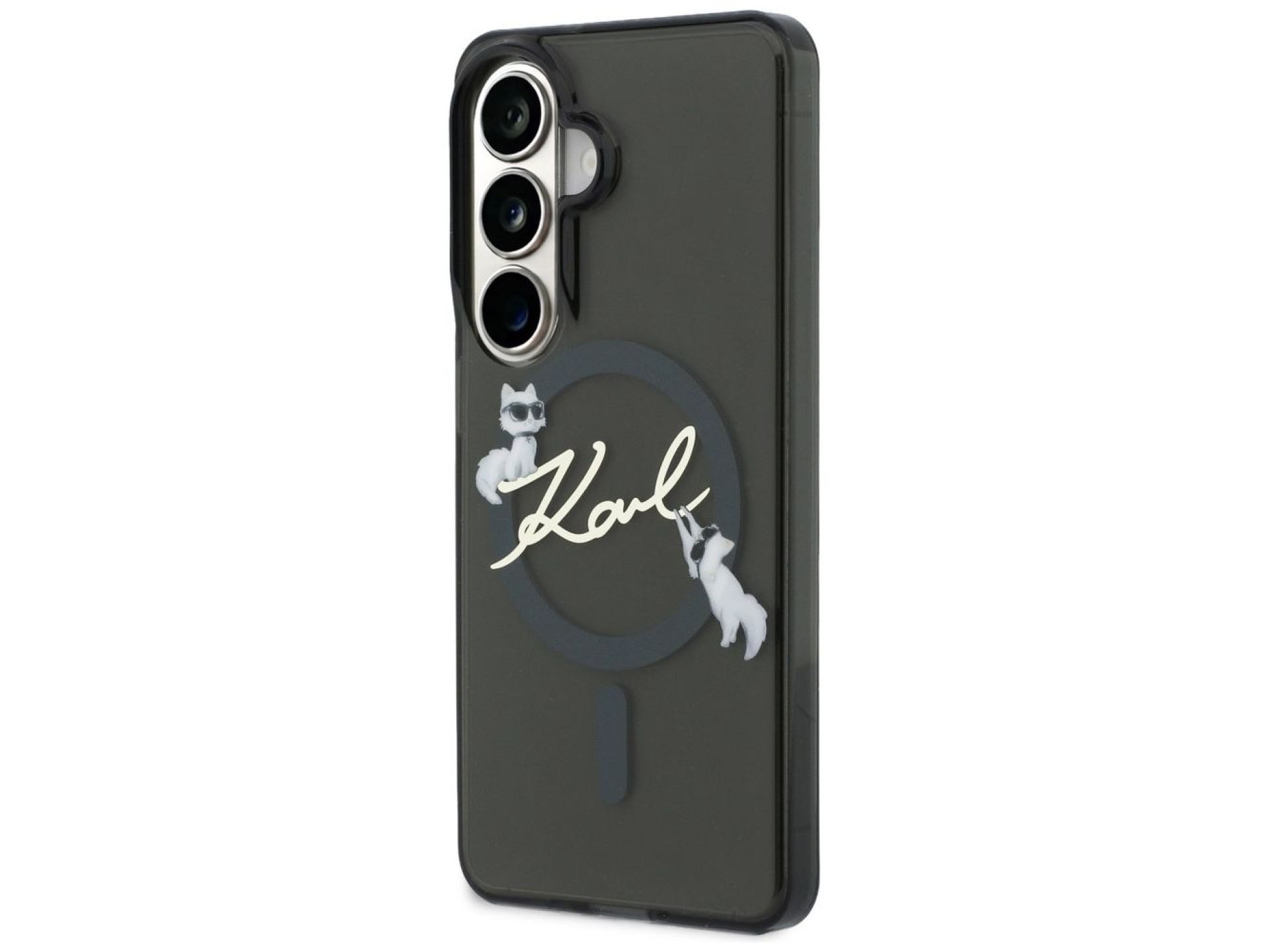Funda Karl Lagerfeld IML KC Script MagSafe para Samsung Galaxy S26 Plus - Negra