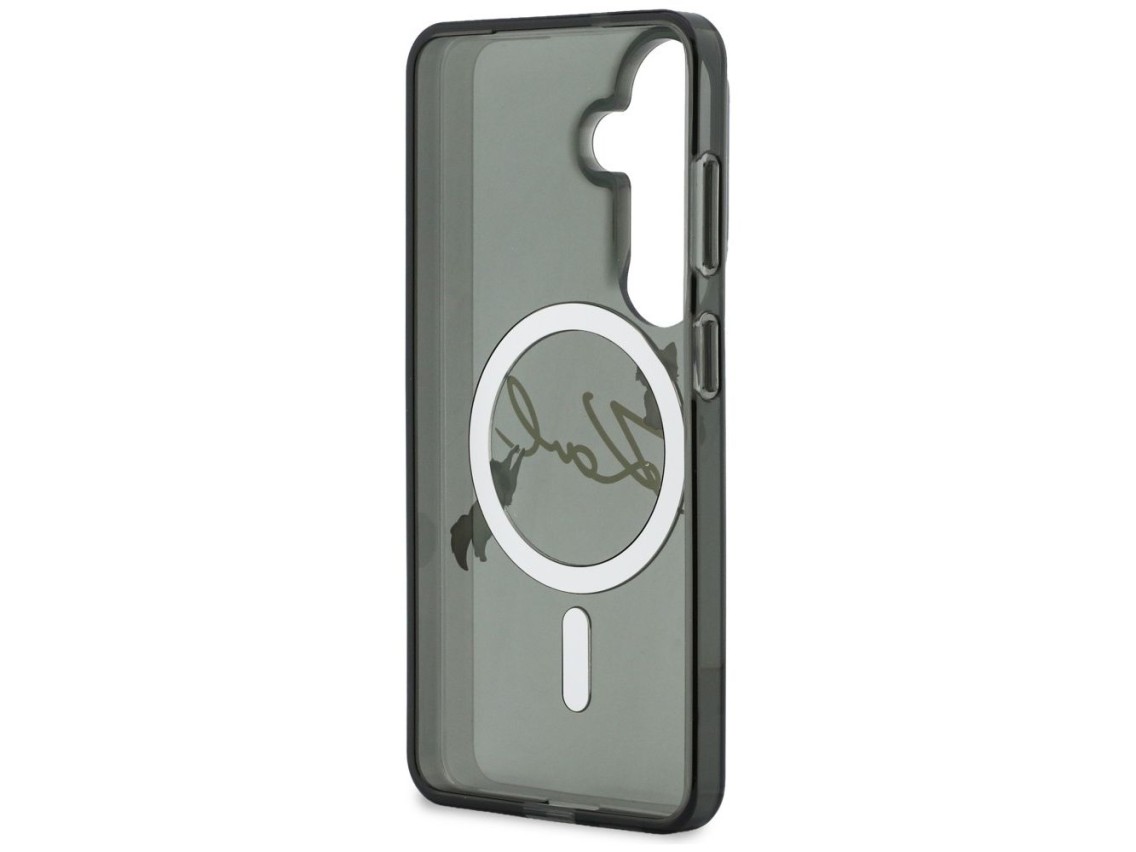 Funda Karl Lagerfeld IML KC Script MagSafe para Samsung Galaxy S26 Plus - Negra