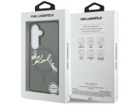 Funda Karl Lagerfeld IML KC Script MagSafe para Samsung Galaxy S26 Plus - Negra