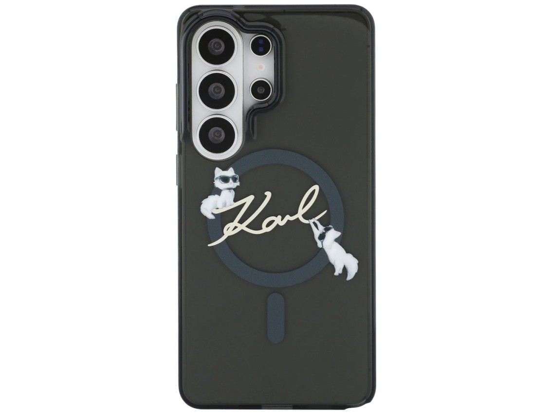 Karl Lagerfeld IML KC Script MagSafe Case for Samsung Galaxy S26 Ultra - Black