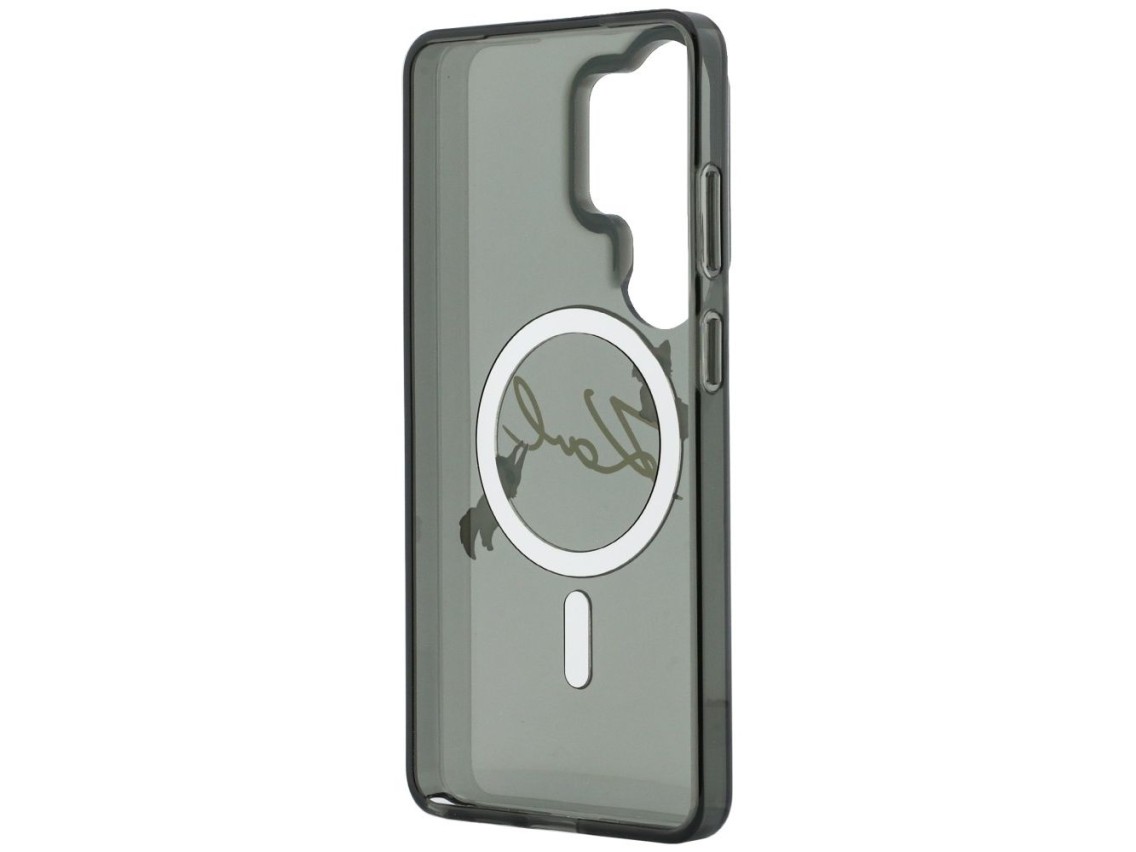 Karl Lagerfeld IML KC Script MagSafe Case for Samsung Galaxy S26 Ultra - Black