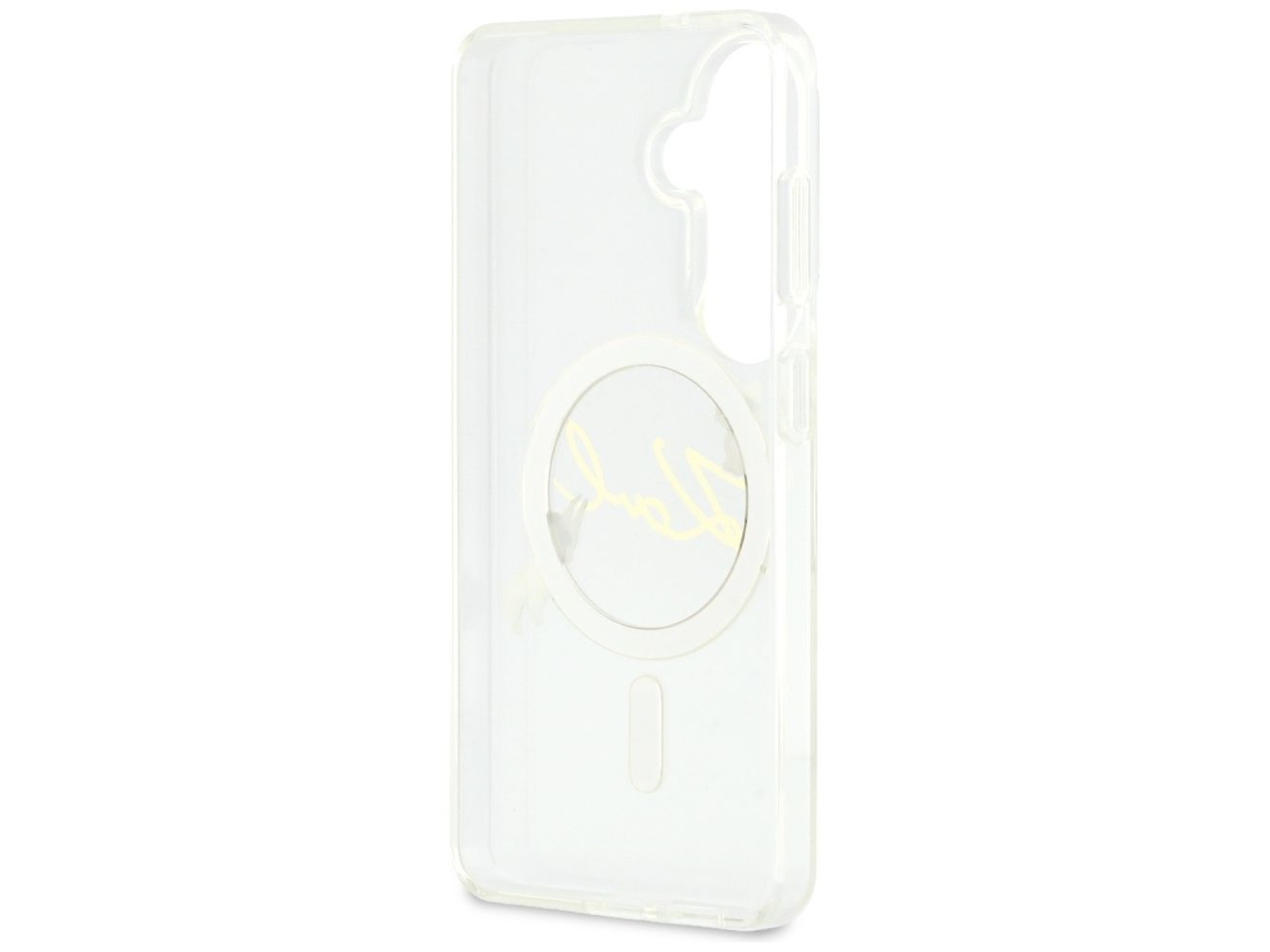 Capa MagSafe Karl Lagerfeld IML KC Script para Samsung Galaxy S26 Plus - Transparente