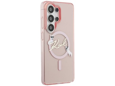 Karl Lagerfeld IML KC Script MagSafe Case for Samsung Galaxy S26 Ultra - Pink Karl Lagerfeld IML KC Script MagSafe Case for Samsung Galaxy S26 Ultra - Pink