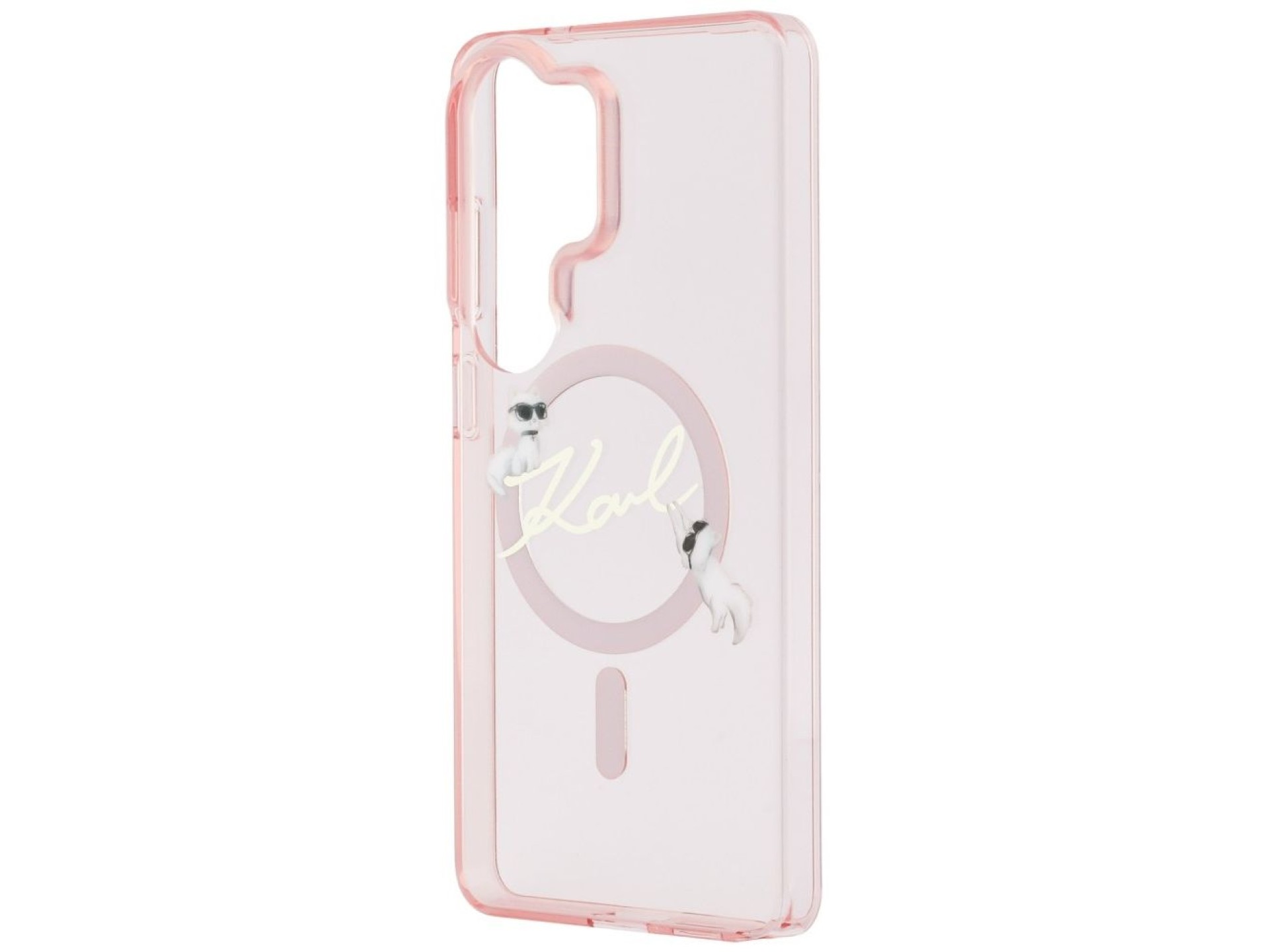 Funda Karl Lagerfeld IML KC Script MagSafe para Samsung Galaxy S26 Ultra - Rosa
