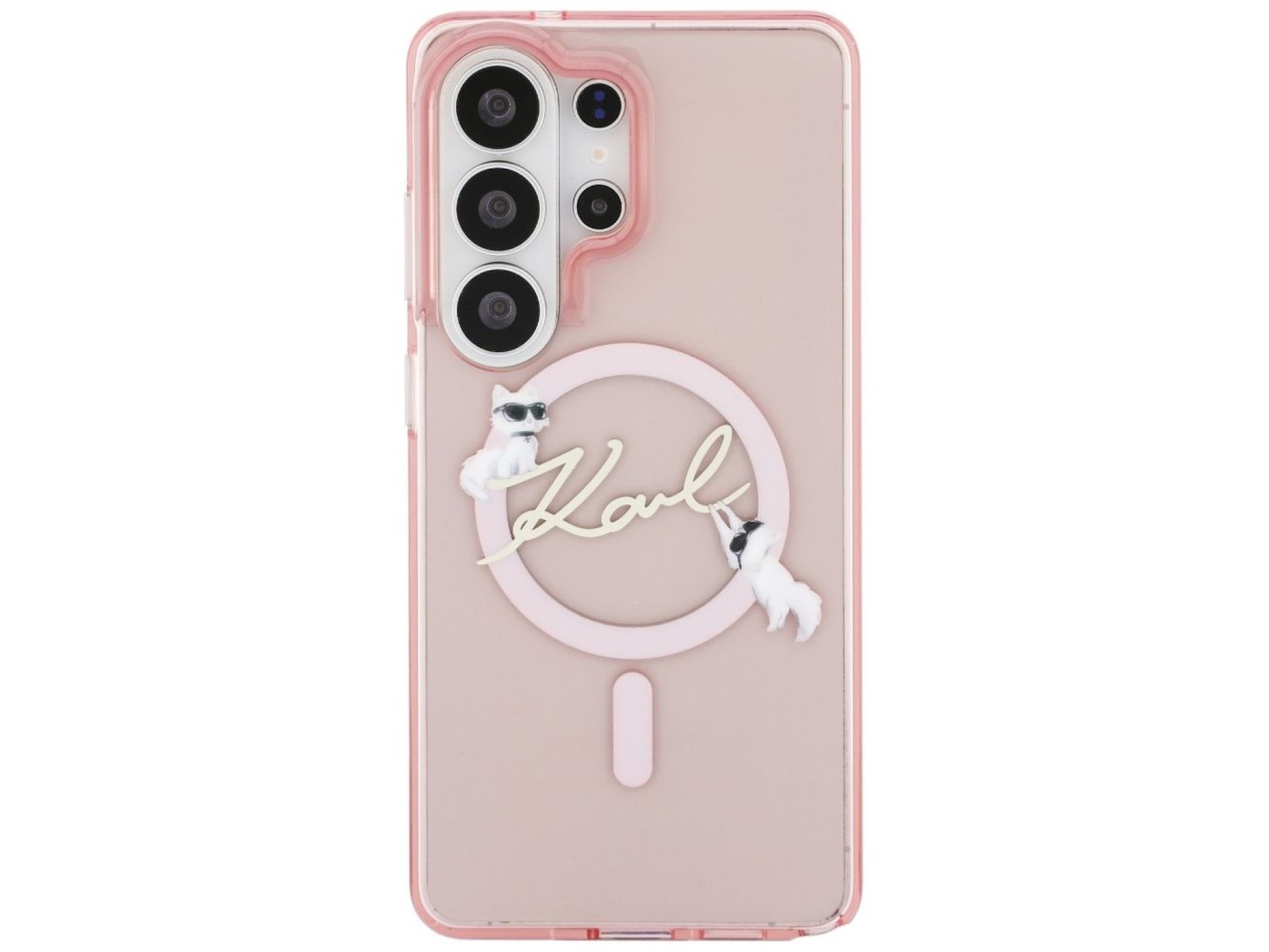 Funda Karl Lagerfeld IML KC Script MagSafe para Samsung Galaxy S26 Ultra - Rosa