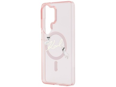 Karl Lagerfeld IML KC Script MagSafe Case for Samsung Galaxy S26 Ultra - Pink Karl Lagerfeld IML KC Script MagSafe Case for Samsung Galaxy S26 Ultra - Pink