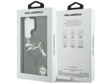 Karl Lagerfeld IML KC Script MagSafe Case for Samsung Galaxy S26 Ultra - Black Karl Lagerfeld IML KC Script MagSafe Case for Samsung Galaxy S26 Ultra - Black