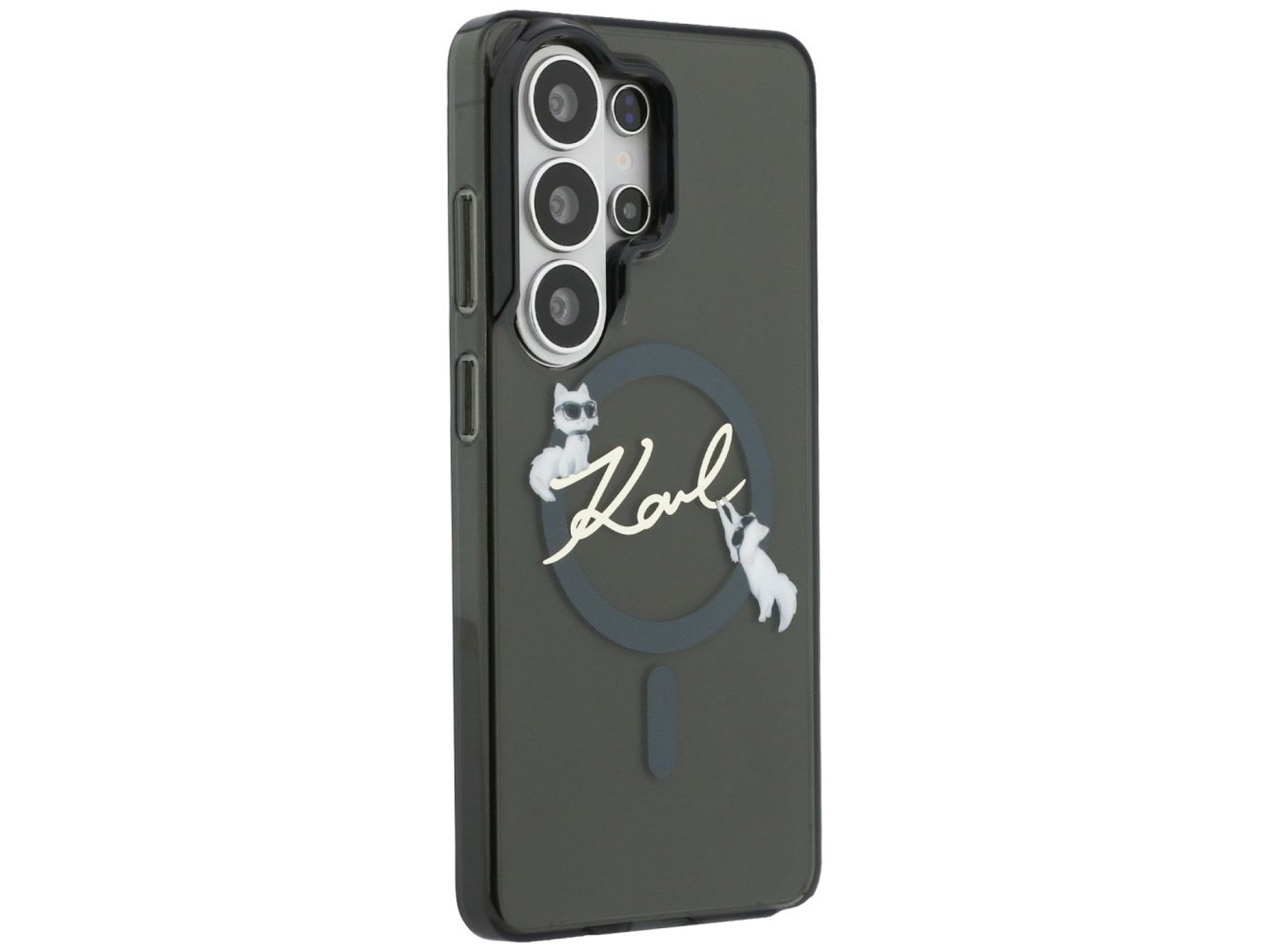 Karl Lagerfeld IML KC Script MagSafe Case for Samsung Galaxy S26 Ultra - Black