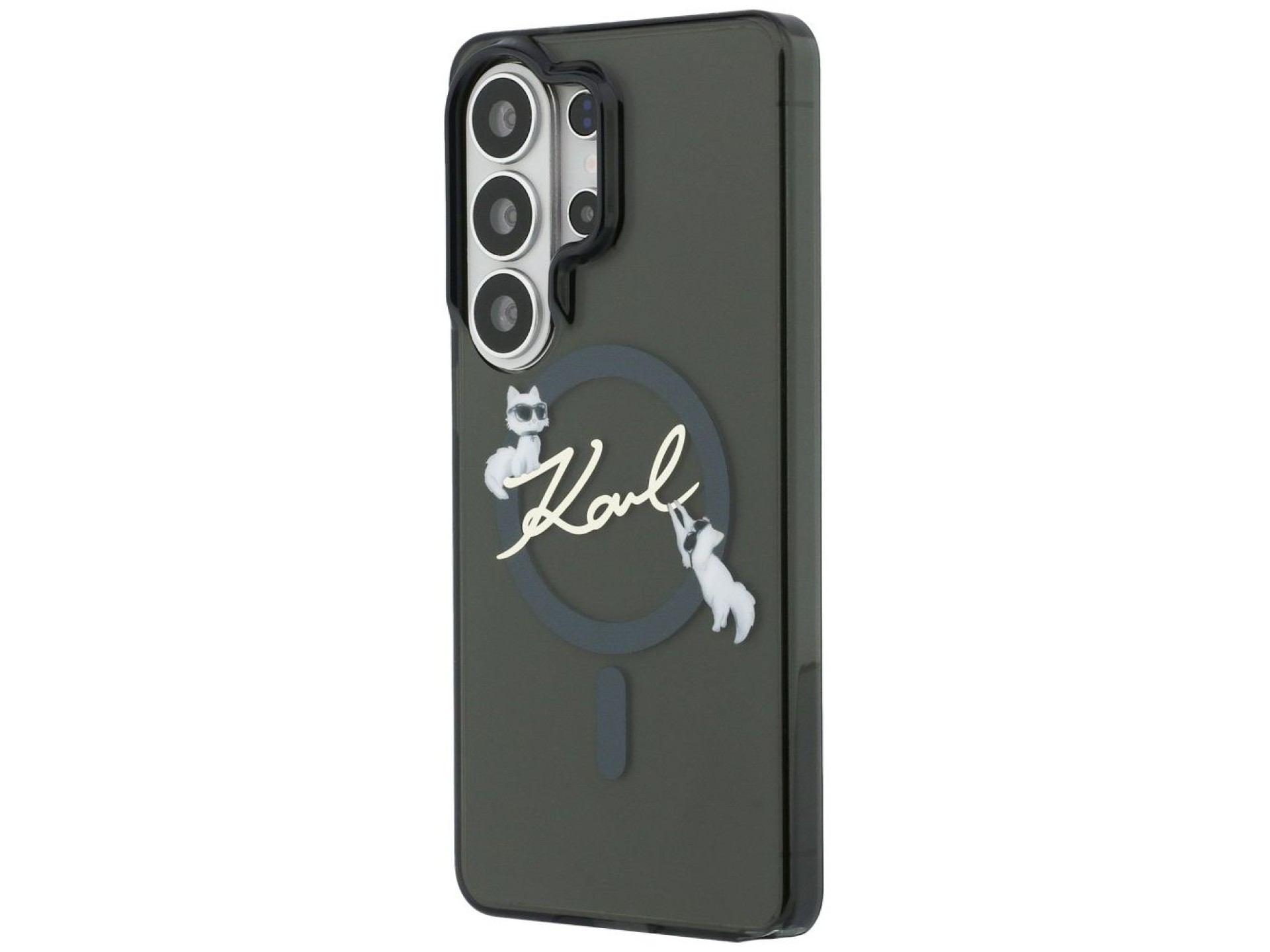 Karl Lagerfeld IML KC Script MagSafe Case for Samsung Galaxy S26 Ultra - Black