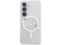 Capa MagSafe Karl Lagerfeld IML KC Script para Samsung Galaxy S26 Plus - Transparente