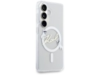Capa MagSafe Karl Lagerfeld IML KC Script para Samsung Galaxy S26 Plus - Transparente