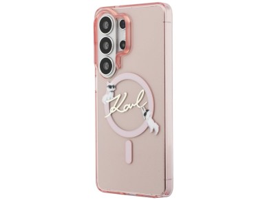 Karl Lagerfeld IML KC Script MagSafe Case for Samsung Galaxy S26 Ultra - Pink Karl Lagerfeld IML KC Script MagSafe Case for Samsung Galaxy S26 Ultra - Pink
