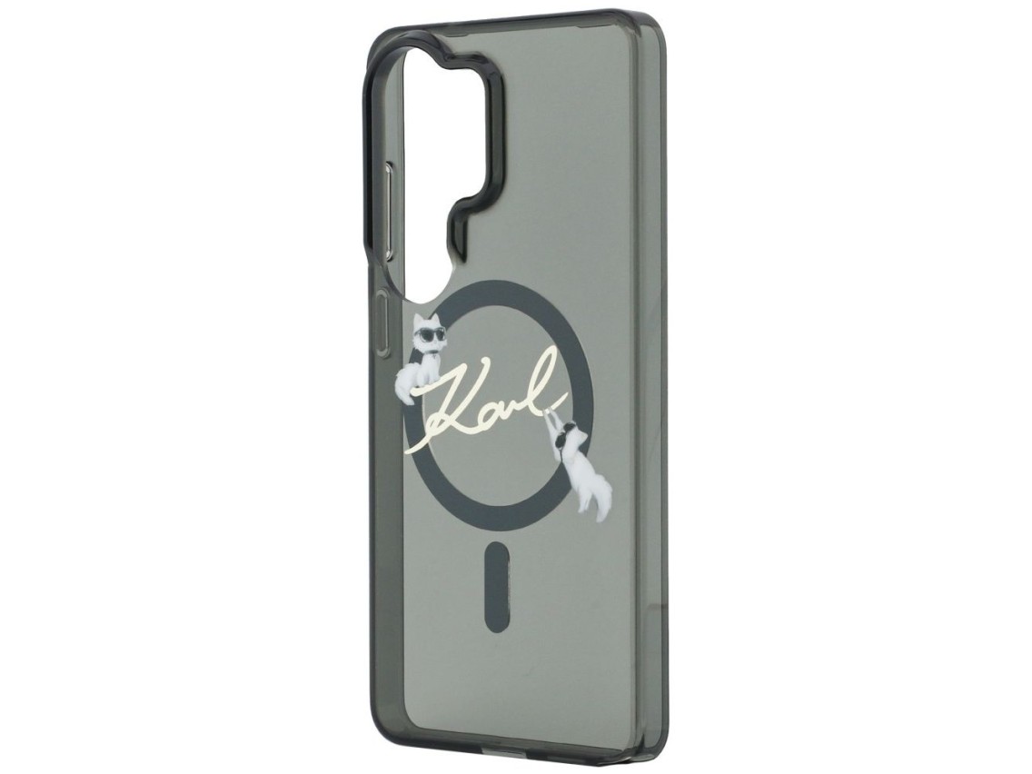 Karl Lagerfeld IML KC Script MagSafe Case for Samsung Galaxy S26 Ultra - Black