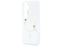 Capa MagSafe Karl Lagerfeld IML KC Script para Samsung Galaxy S26 Plus - Transparente