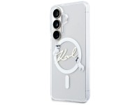 Capa MagSafe Karl Lagerfeld IML KC Script para Samsung Galaxy S26 Plus - Transparente
