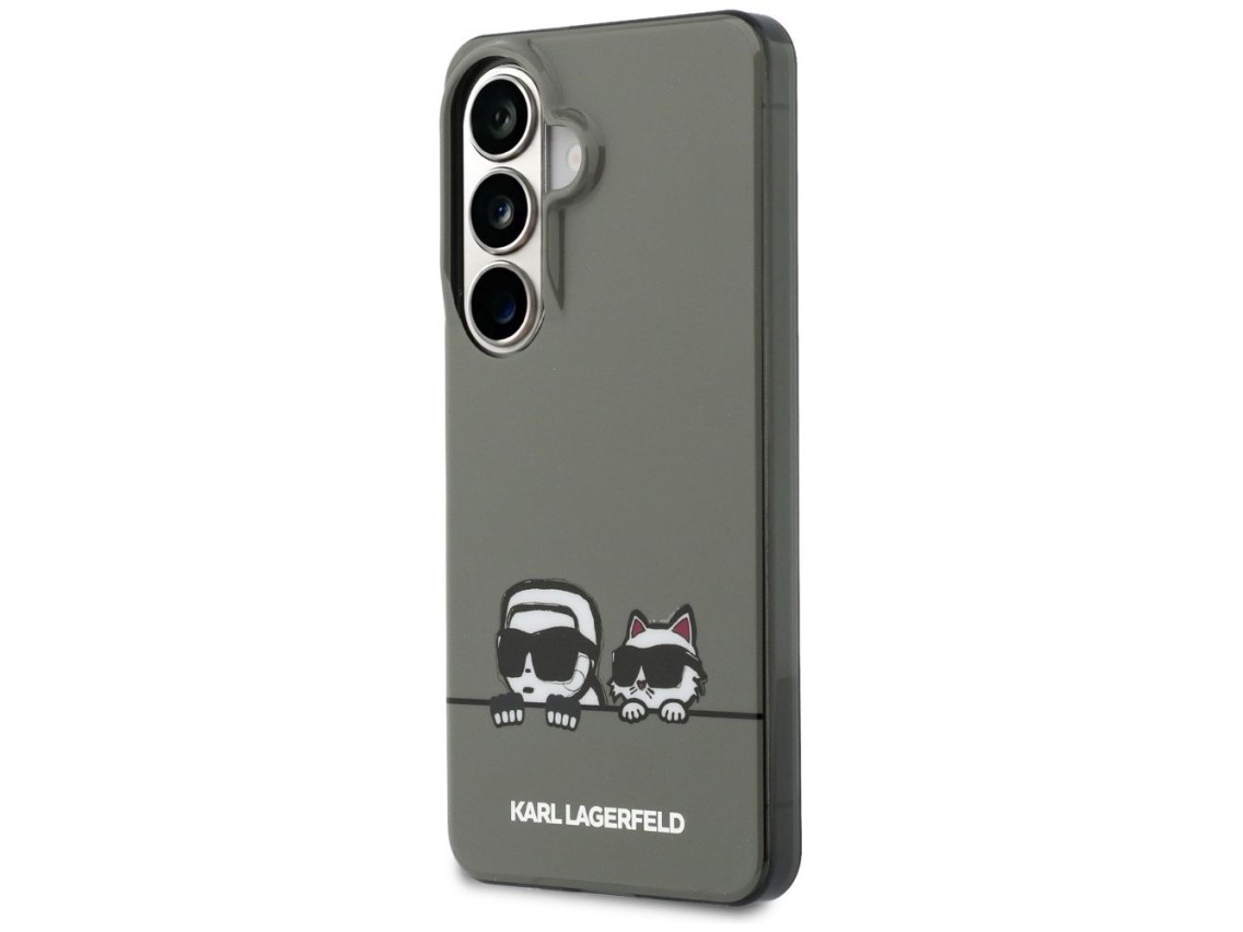 Funda Karl Lagerfeld IML Peekaboo Karl&Choupette MagSafe para Samsung Galaxy S26 - Negra