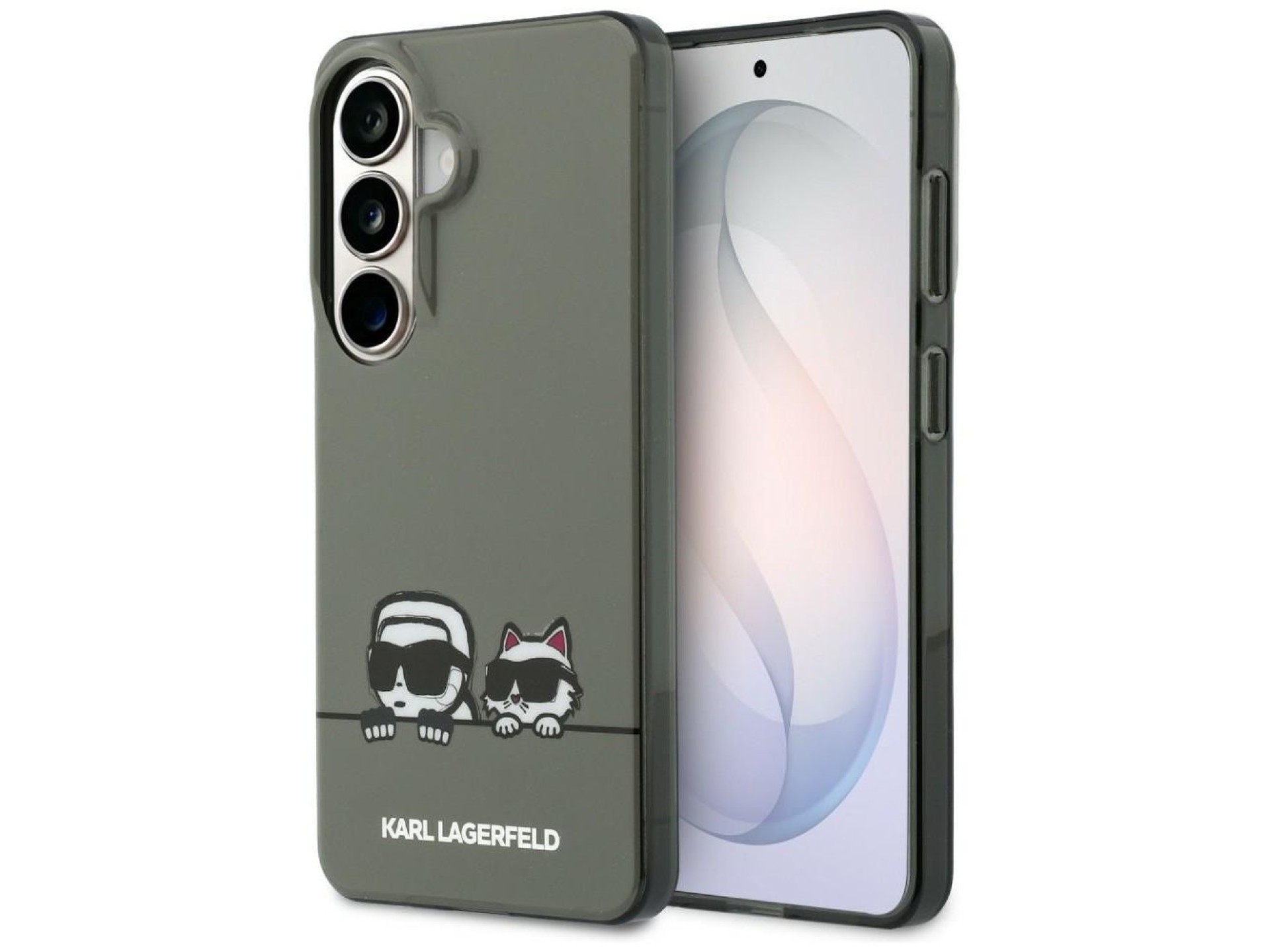 Funda Karl Lagerfeld IML Peekaboo Karl&Choupette MagSafe para Samsung Galaxy S26 - Negra
