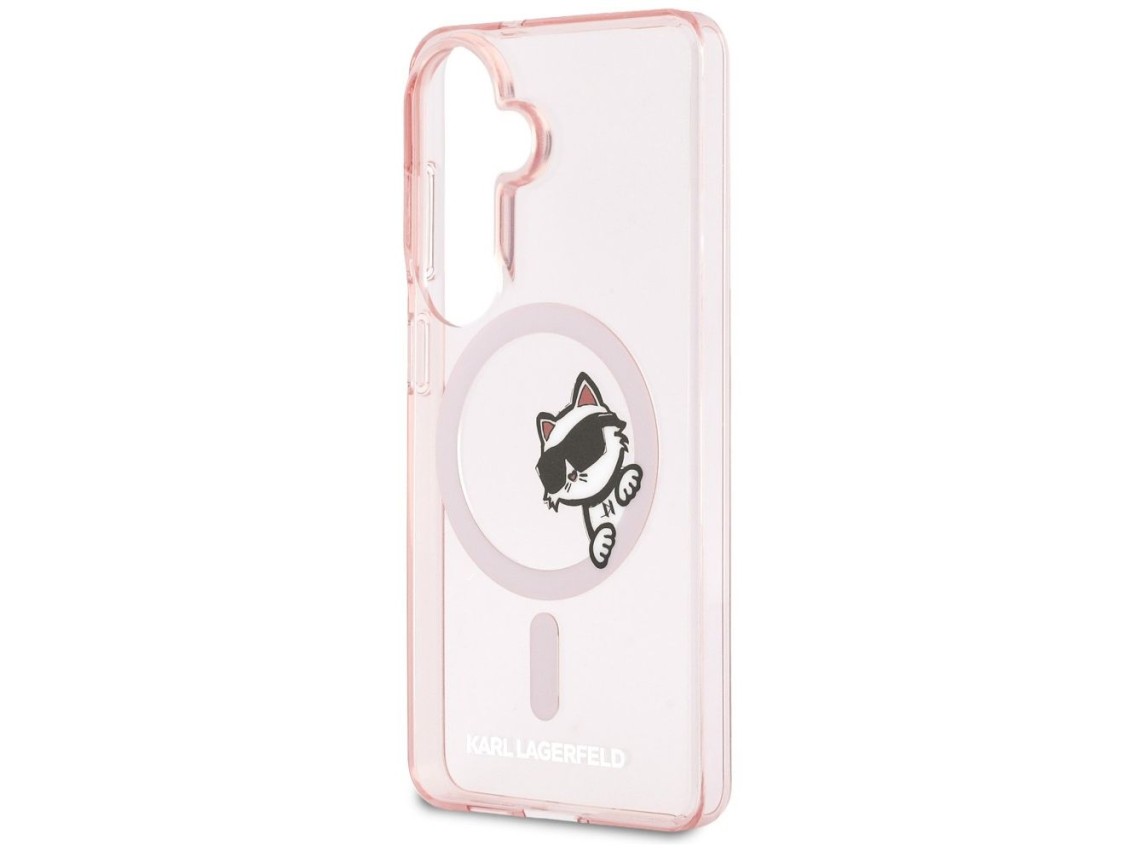 Karl Lagerfeld IML Peekaboo Choupette MagSafe Case for Samsung Galaxy S26 - Pink