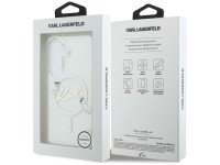 Capa MagSafe Karl Lagerfeld IML KC Script para Samsung Galaxy S26 Plus - Transparente