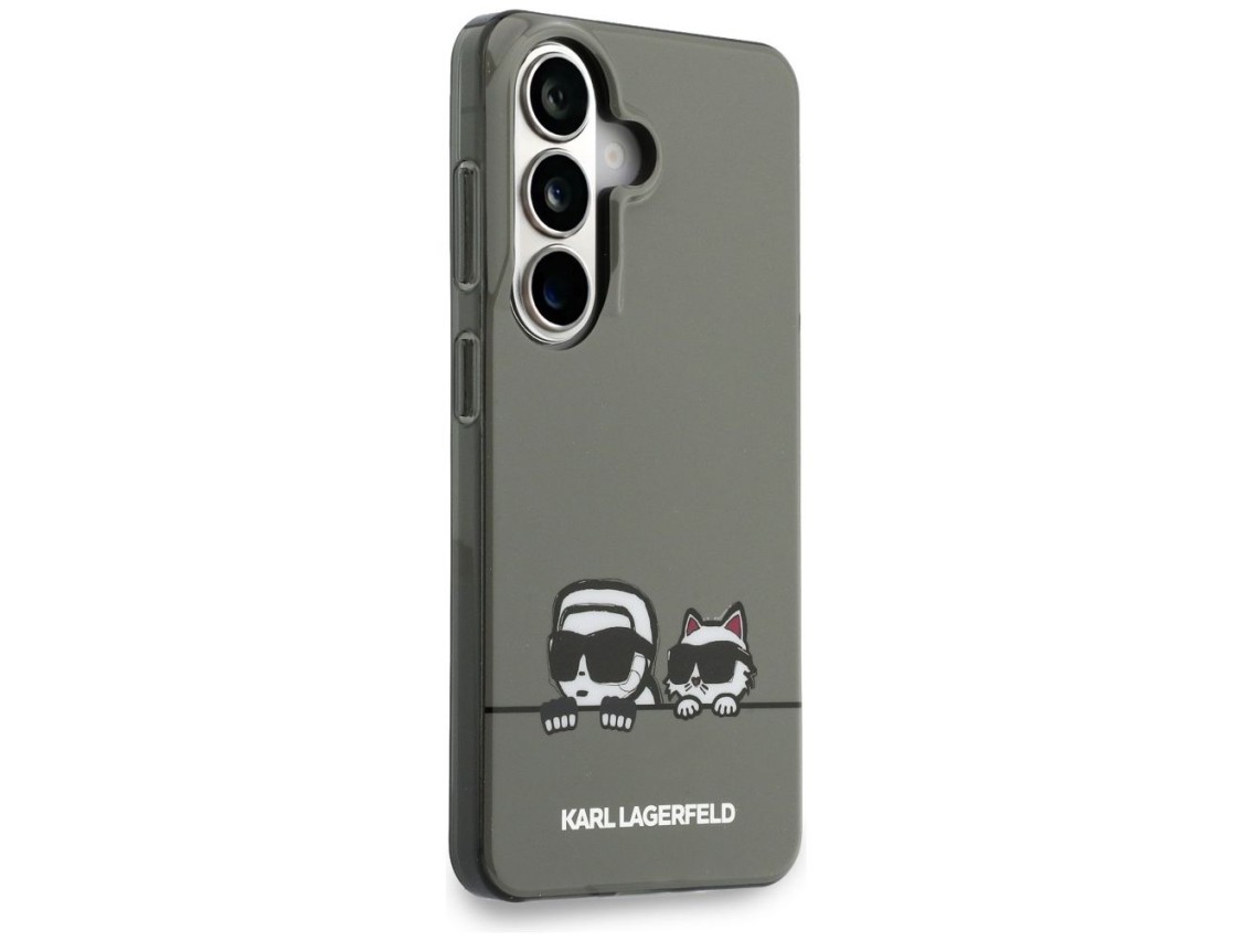Funda Karl Lagerfeld IML Peekaboo Karl&Choupette MagSafe para Samsung Galaxy S26 - Negra