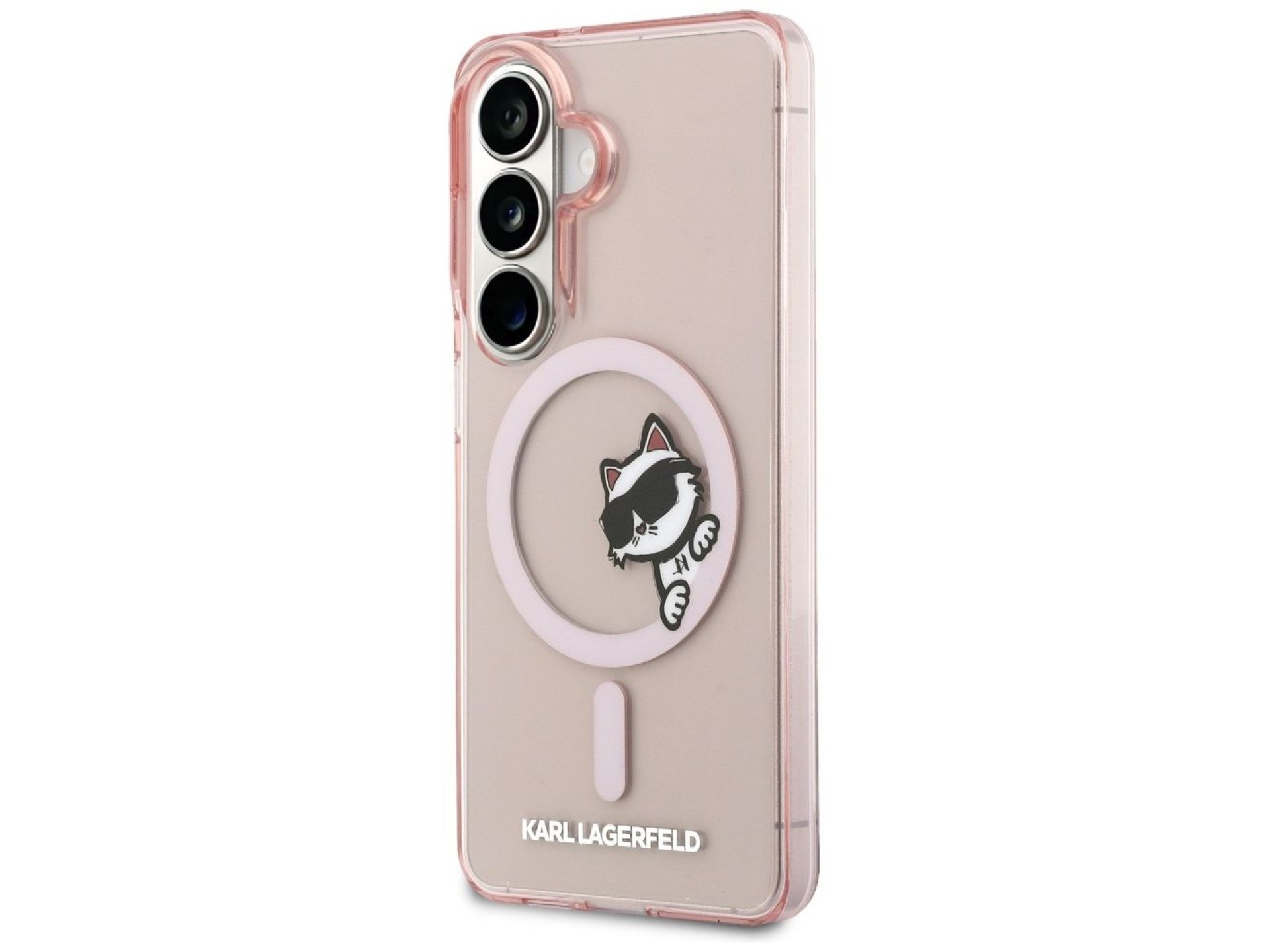 Karl Lagerfeld IML Peekaboo Choupette MagSafe Case for Samsung Galaxy S26 - Pink