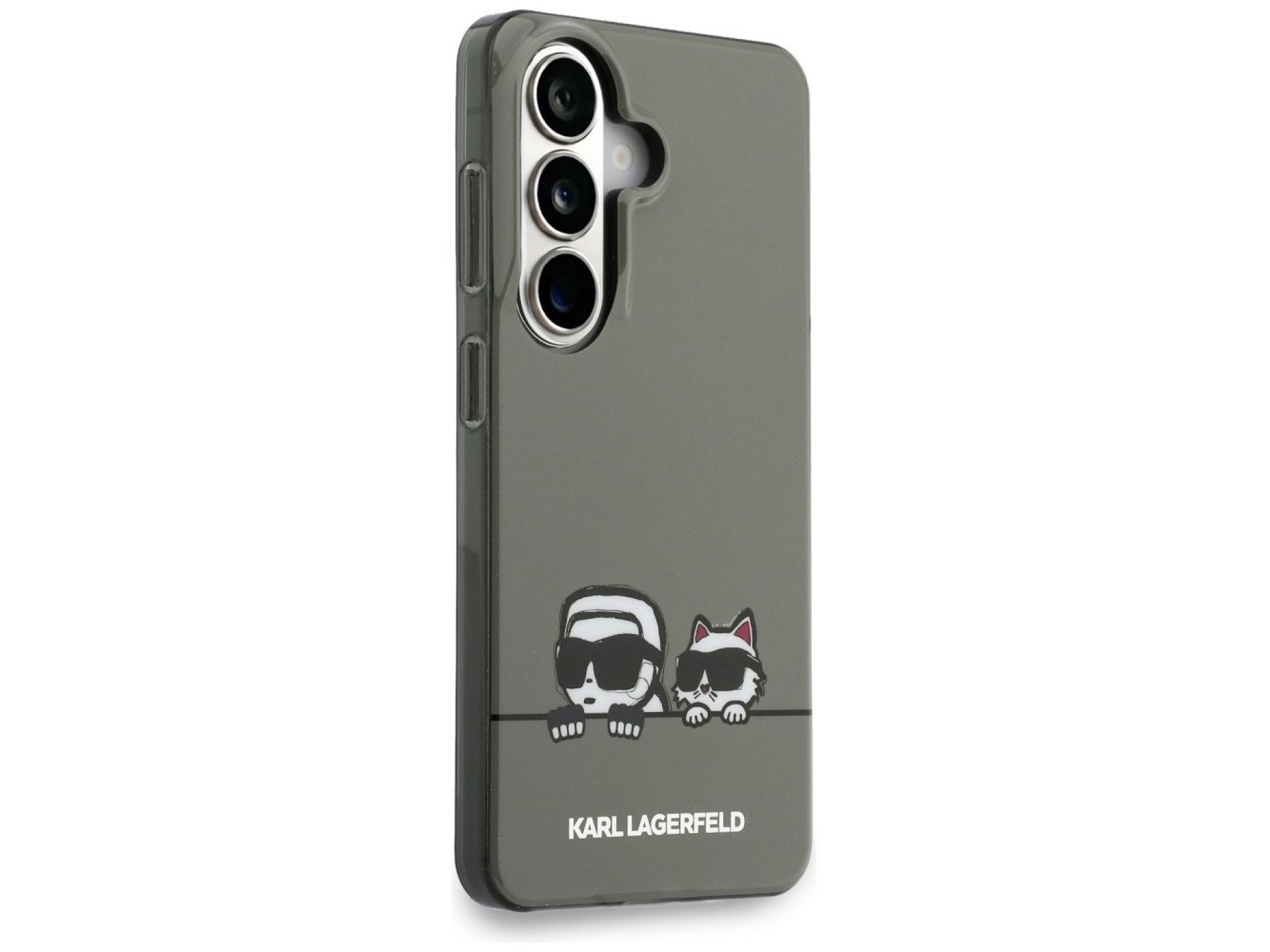 Funda Karl Lagerfeld IML Peekaboo Karl&Choupette MagSafe para Samsung Galaxy S26 - Negra