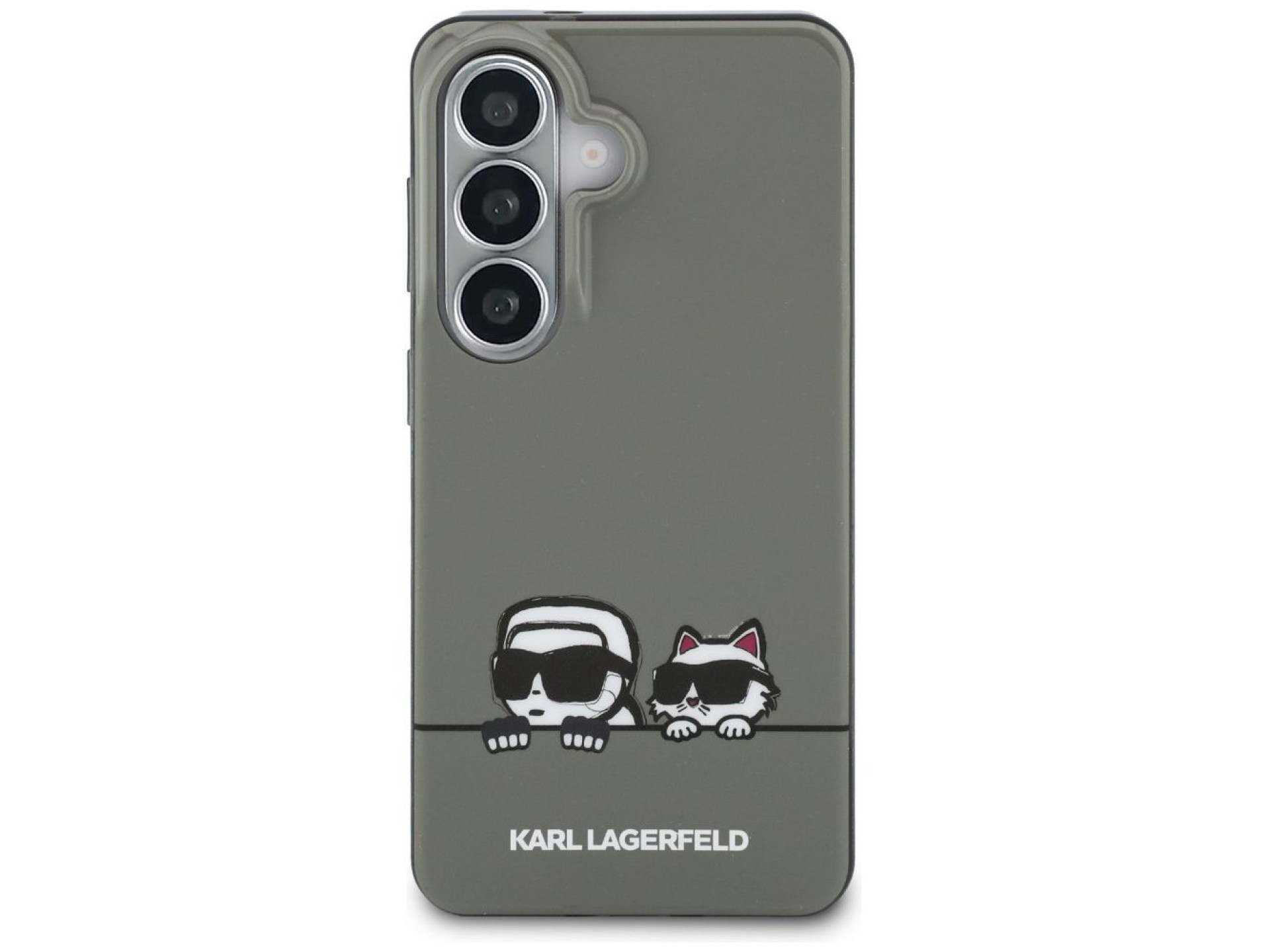 Funda Karl Lagerfeld IML Peekaboo Karl&Choupette MagSafe para Samsung Galaxy S26 - Negra