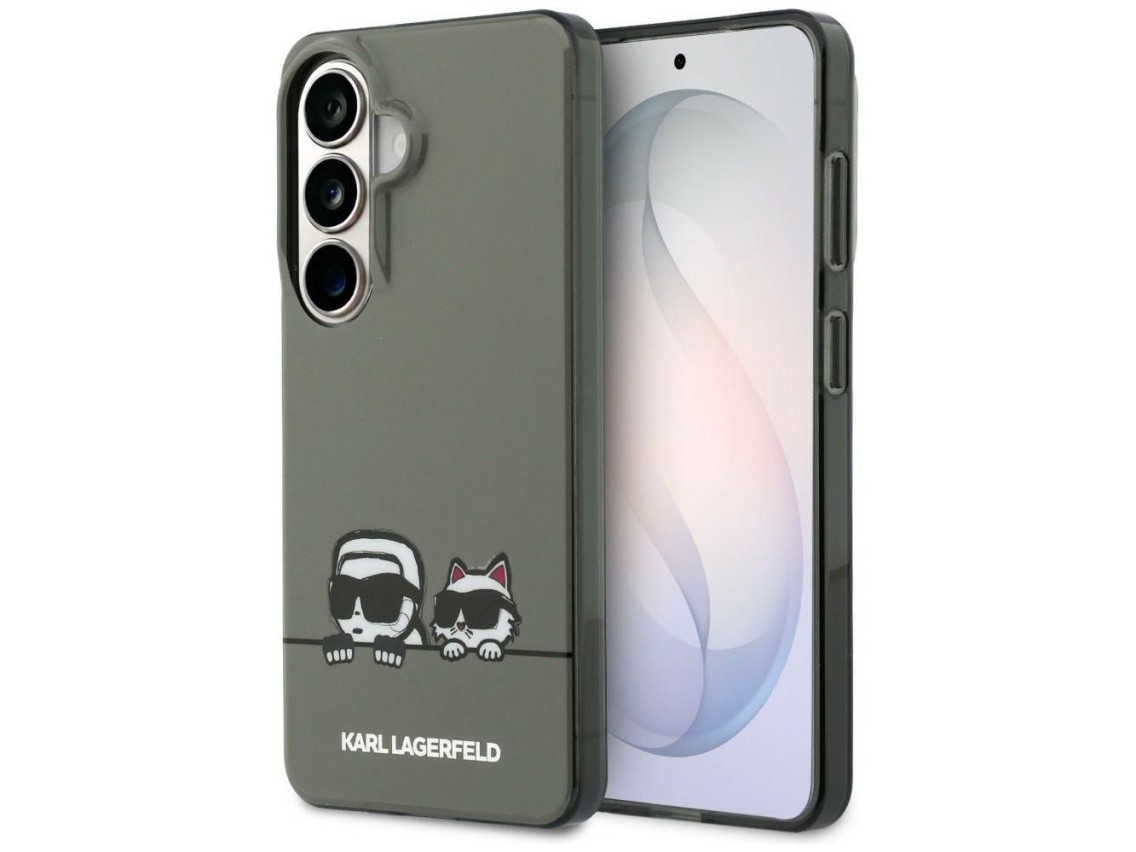 Funda Karl Lagerfeld IML Peekaboo Karl&Choupette MagSafe para Samsung Galaxy S26 - Negra