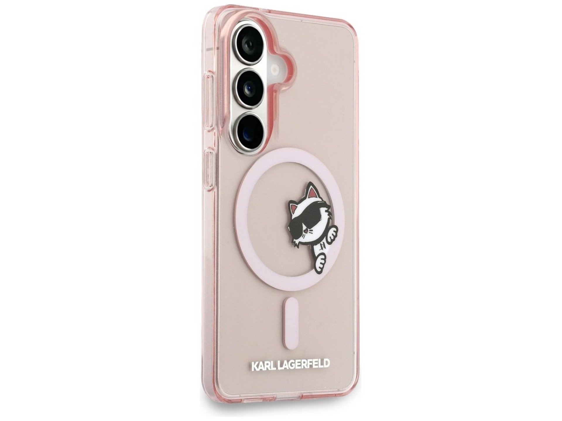 Karl Lagerfeld IML Peekaboo Choupette MagSafe Case for Samsung Galaxy S26 - Pink