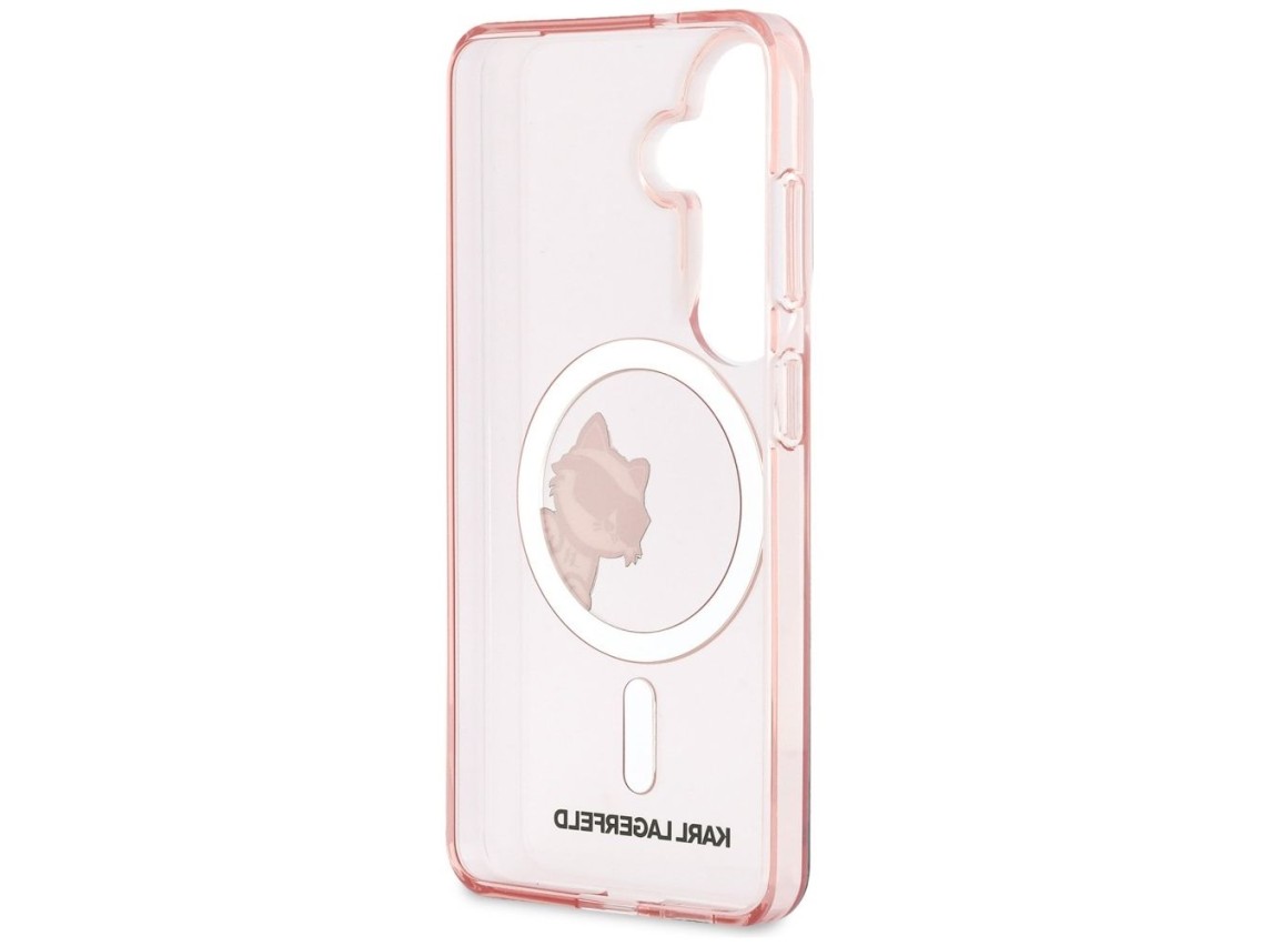 Karl Lagerfeld IML Peekaboo Choupette MagSafe Case for Samsung Galaxy S26 - Pink