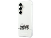 Capa Karl Lagerfeld IML Peekaboo Karl&Choupette MagSafe para Samsung Galaxy S26 Plus - Transparente