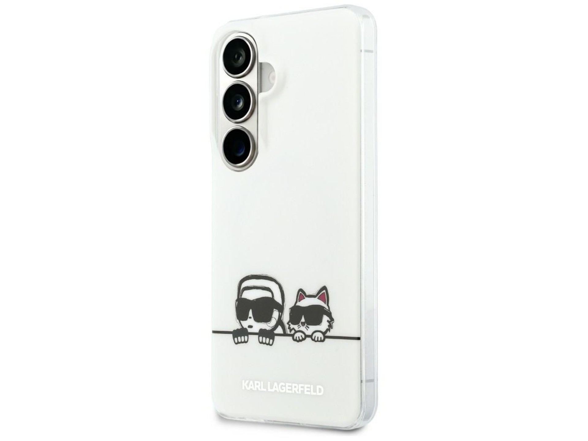 Karl Lagerfeld IML Peekaboo Karl&Choupette MagSafe Case for Samsung Galaxy S26 Plus - Transparent