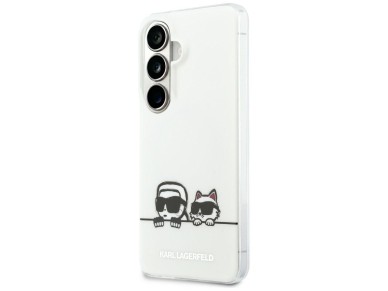 Capa Karl Lagerfeld IML Peekaboo Karl&Choupette MagSafe para Samsung Galaxy S26 Plus - Transparente