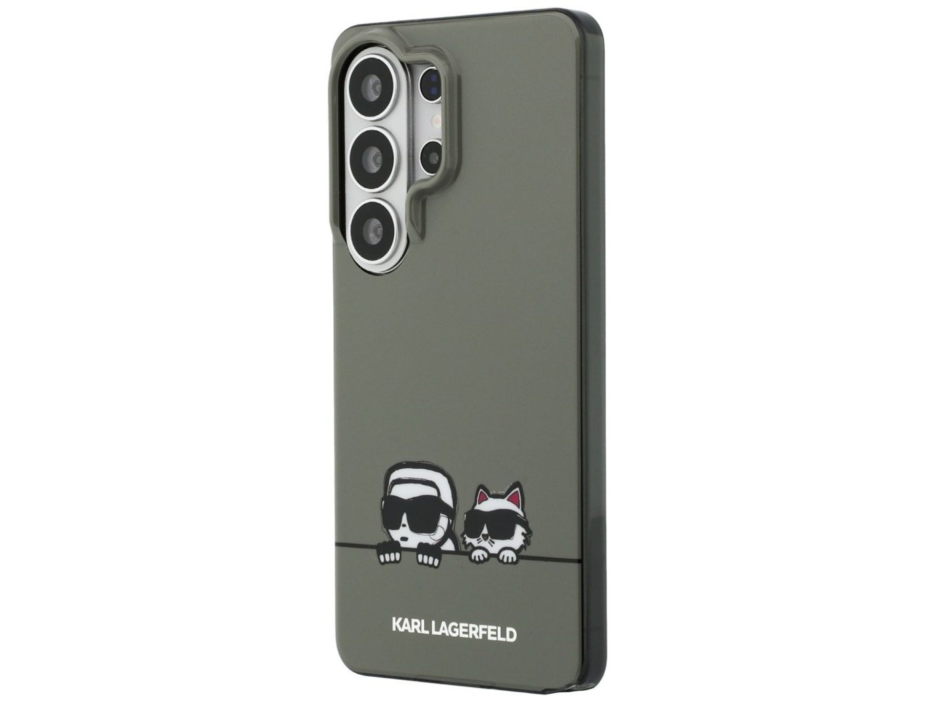 Capa Karl Lagerfeld IML Peekaboo Karl&Choupette MagSafe para Samsung Galaxy S26 Ultra - Preta