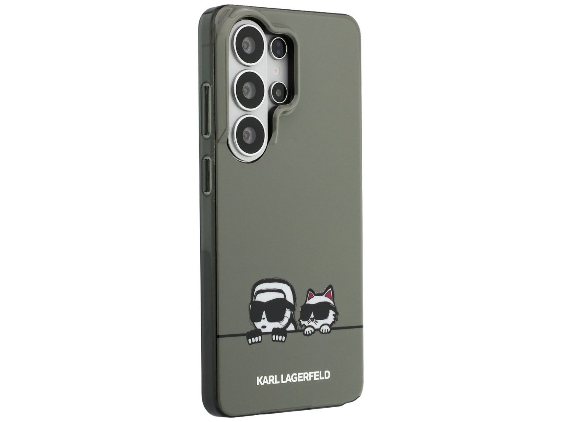Capa Karl Lagerfeld IML Peekaboo Karl&Choupette MagSafe para Samsung Galaxy S26 Ultra - Preta