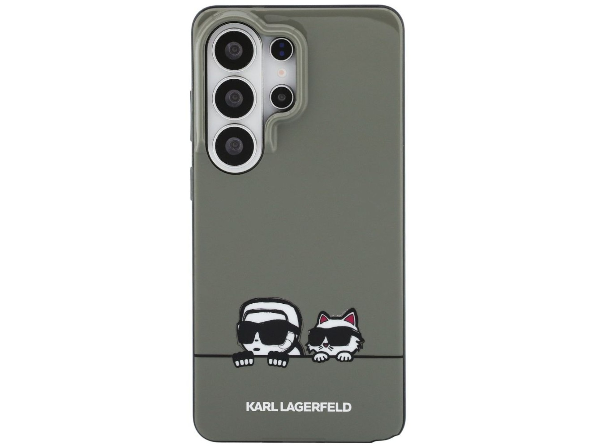 Capa Karl Lagerfeld IML Peekaboo Karl&Choupette MagSafe para Samsung Galaxy S26 Ultra - Preta
