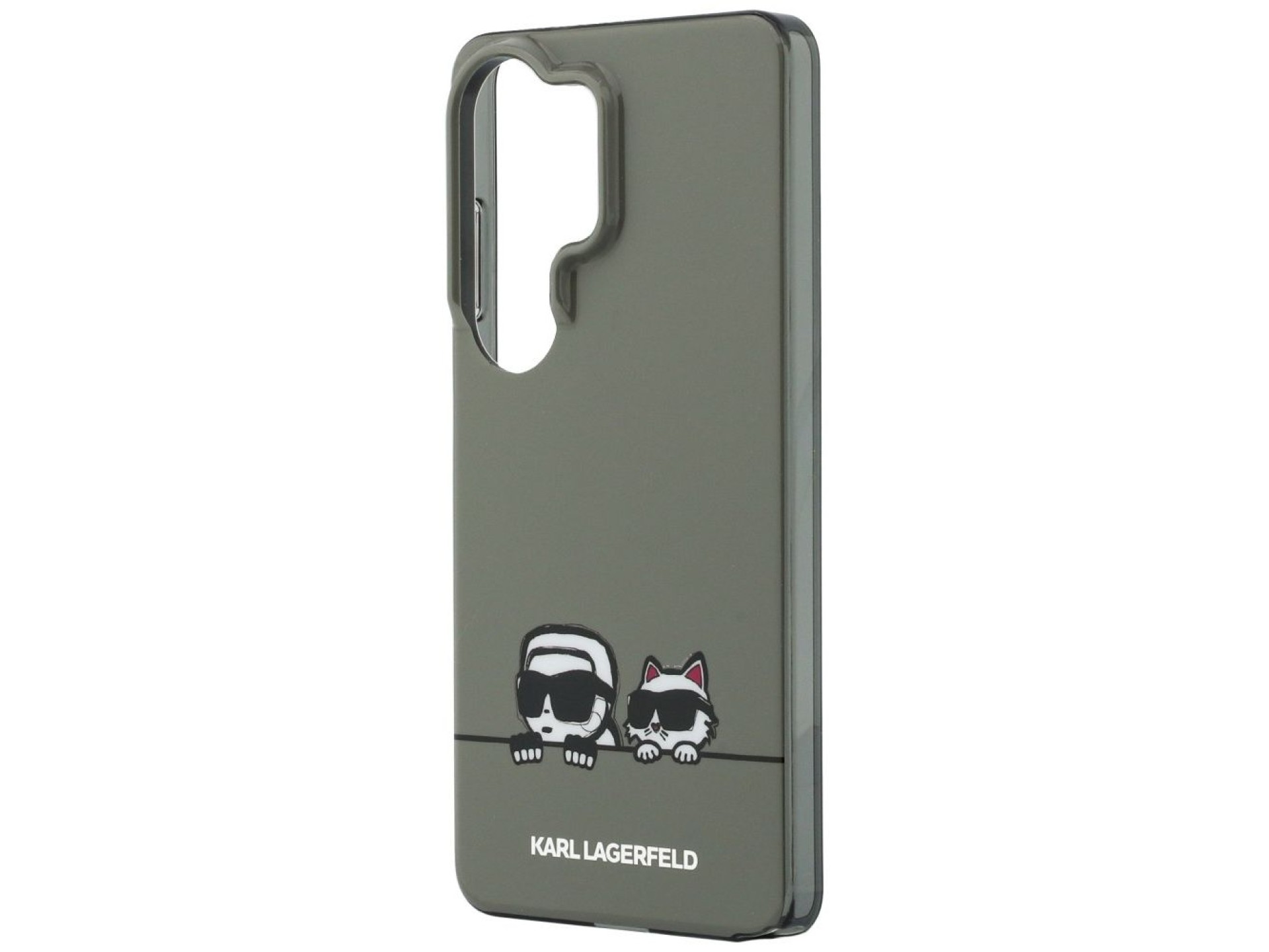 Capa Karl Lagerfeld IML Peekaboo Karl&Choupette MagSafe para Samsung Galaxy S26 Ultra - Preta