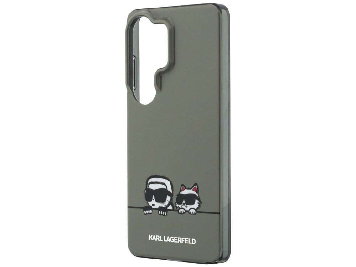 Capa Karl Lagerfeld IML Peekaboo Karl&Choupette MagSafe para Samsung Galaxy S26 Ultra - Preta