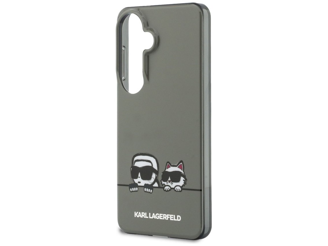 Funda Karl Lagerfeld IML Peekaboo Karl&Choupette MagSafe para Samsung Galaxy S26 - Negra