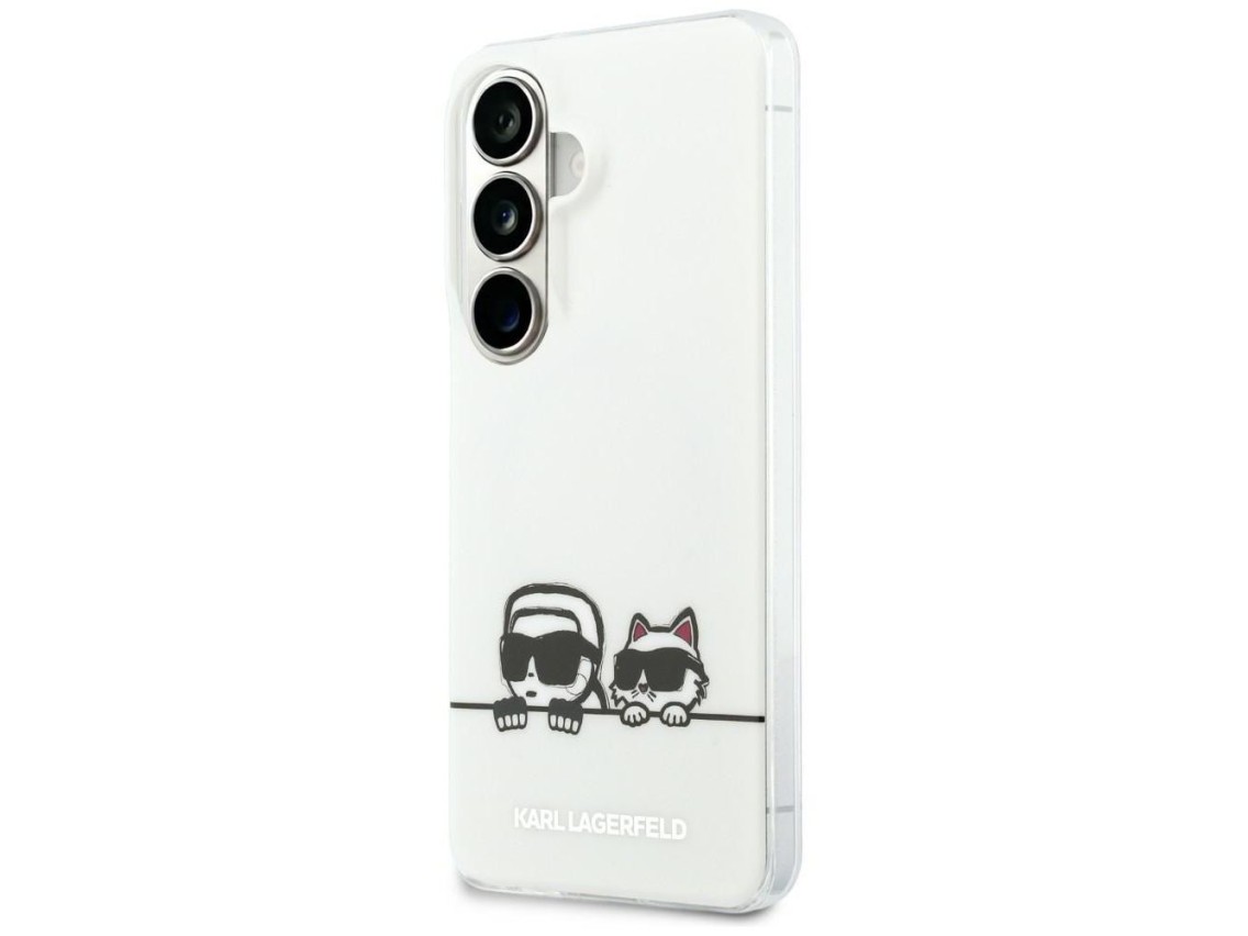 Karl Lagerfeld IML Peekaboo Karl&Choupette MagSafe Case for Samsung Galaxy S26 Plus - Transparent