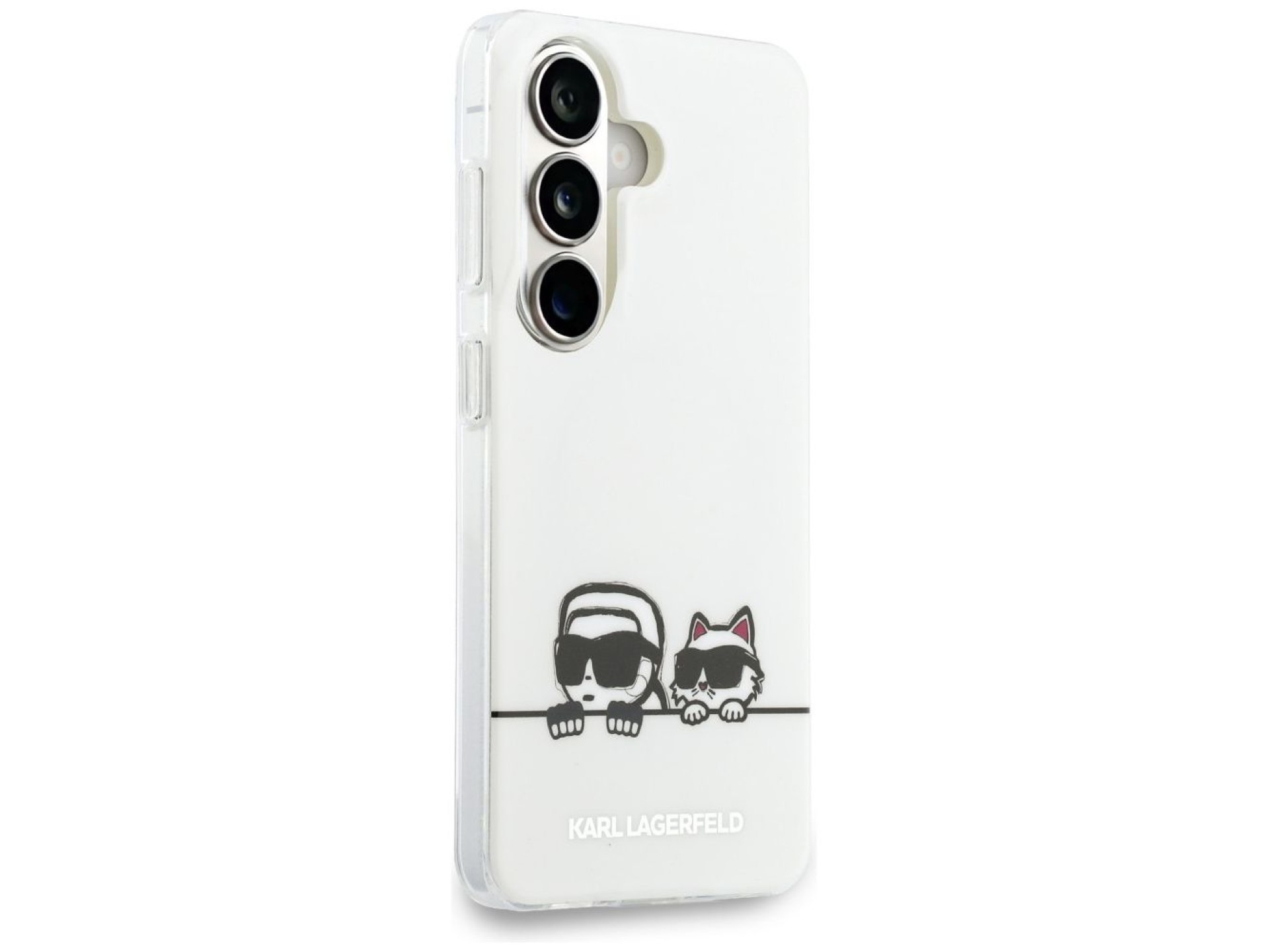 Funda Karl Lagerfeld IML Peekaboo Karl&Choupette MagSafe para Samsung Galaxy S26 - Transparente