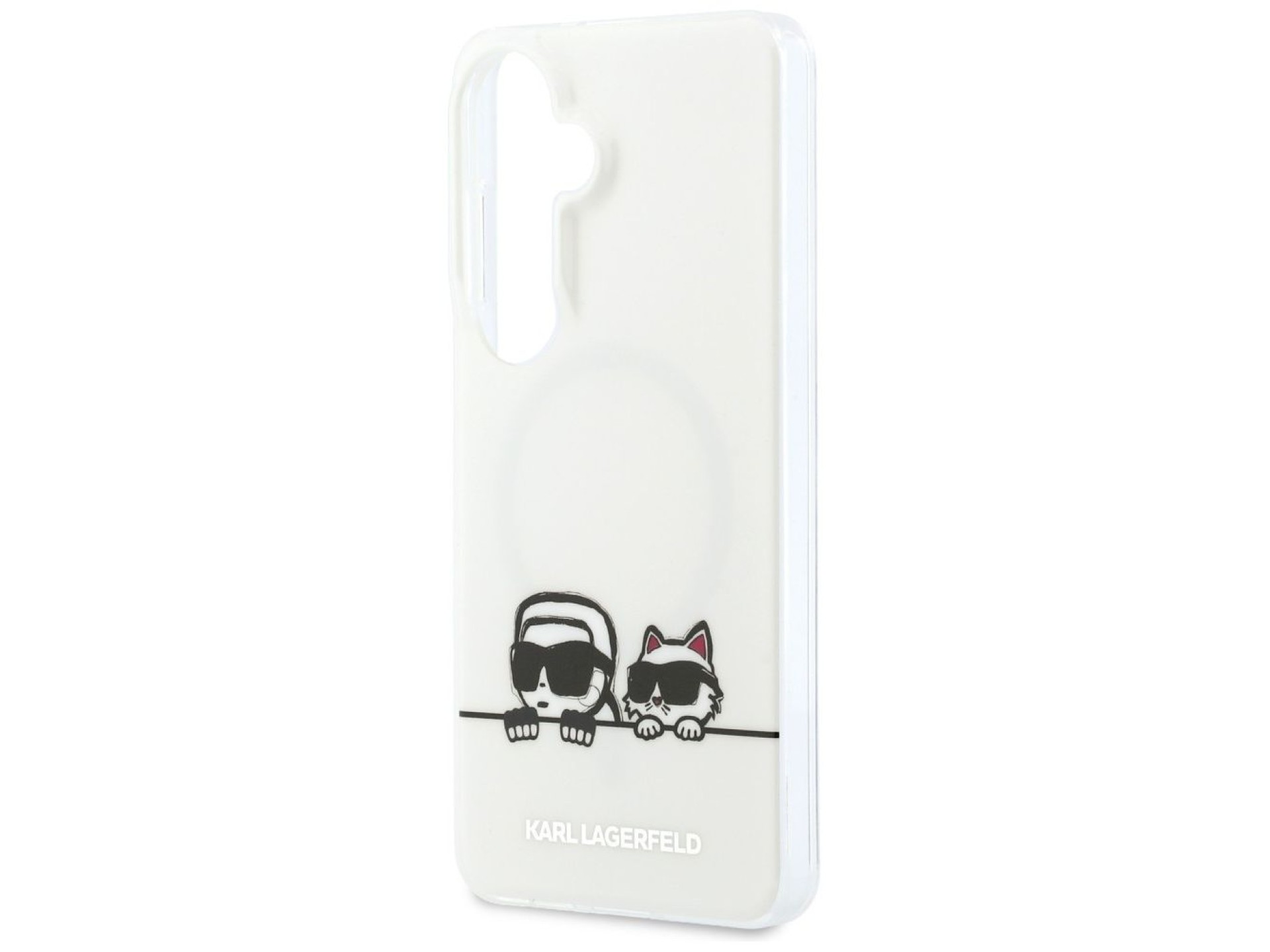 Karl Lagerfeld IML Peekaboo Karl&Choupette MagSafe Case for Samsung Galaxy S26 Plus - Transparent