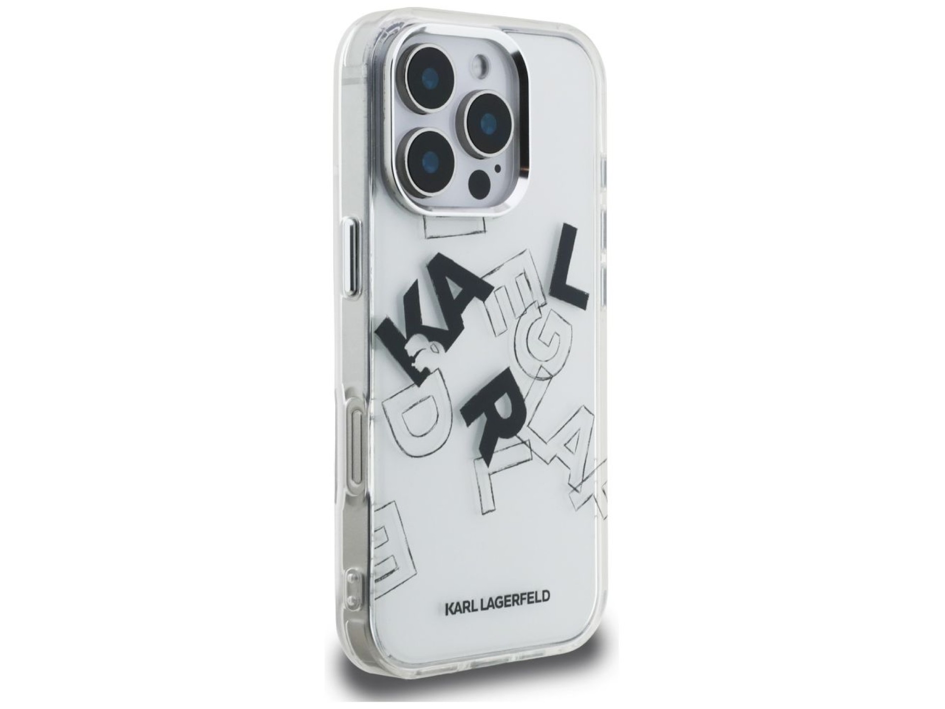 Funda Karl Lagerfeld IML con diseño gráfico para iPhone 16 Pro Max - Transparente