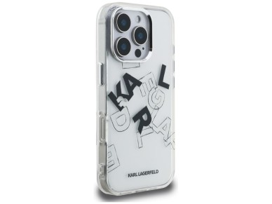 Karl Lagerfeld IML Sketched Graphic Case for iPhone 16 Pro - Clear