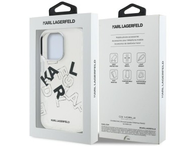 Karl Lagerfeld IML Sketched Graphic Case for iPhone 16 Pro - Clear